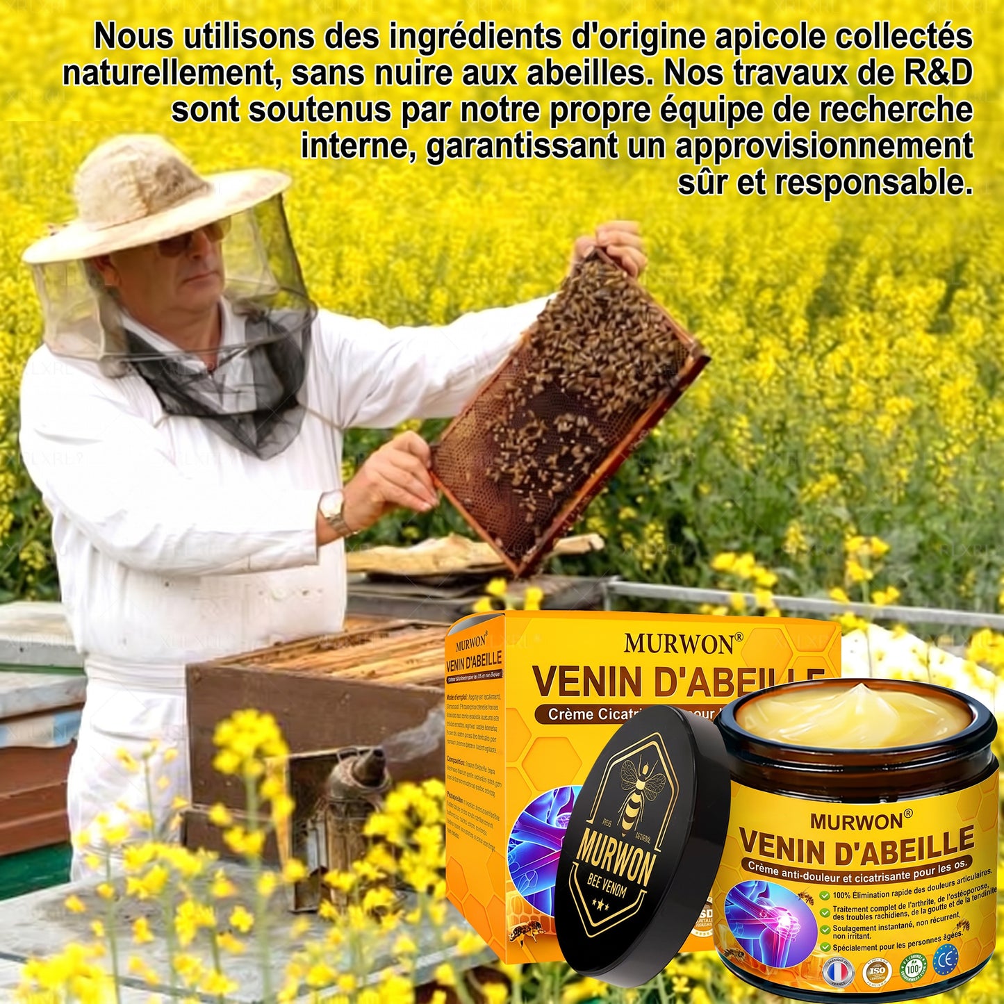 30 % de réduction 🎁🎁 | Crème 𝐌𝐔𝐑𝐖𝐎𝐍® au venin d’abeille pour soulager les douleurs et favoriser le bien-être articulaire ✨✨✨ (Spécialement pour les seniors)