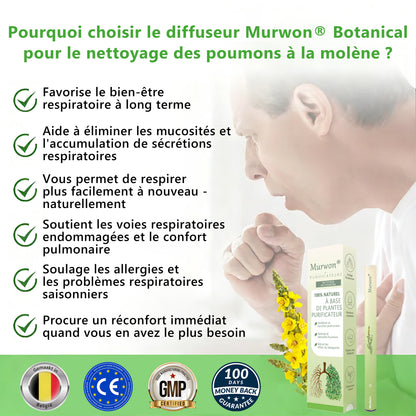 𝐃é𝐭𝐞𝐧𝐮𝐞 𝐞𝐭 𝐞𝐱𝐩𝐥𝐨𝐢𝐭é𝐞 𝐩𝐚𝐫 𝐥𝐚 𝐁𝐞𝐥𝐠𝐢𝐪𝐮𝐞✅ 𝑴𝒖𝒓𝙬𝙤𝐧® 𝑫𝒊𝒇𝒇𝒖𝒔𝒆𝒖𝒓 𝒅𝒆 𝑵𝒆𝒕𝒕𝒐𝒚𝒂𝒈𝒆 𝑷𝒖𝒍𝒎𝒐𝒏𝒂𝒊𝒓𝒆 à 𝒍𝒂 𝑴𝒐𝒍è𝒏𝒆 𝑩𝒐𝒕𝒂𝒏𝒊𝒒𝒖𝒆 (🫁 Toux, Pharyngite, essoufflement, expectorations, nez bouché, bronchite, symptômes allergiques, gêne pulmonaire)1🎉🎉