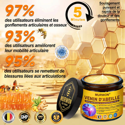 30 % de réduction 🎁🎁 | Crème 𝐌𝐔𝐑𝐖𝐎𝐍® au venin d’abeille pour soulager les douleurs et favoriser le bien-être articulaire ✨✨✨ (Spécialement pour les seniors)